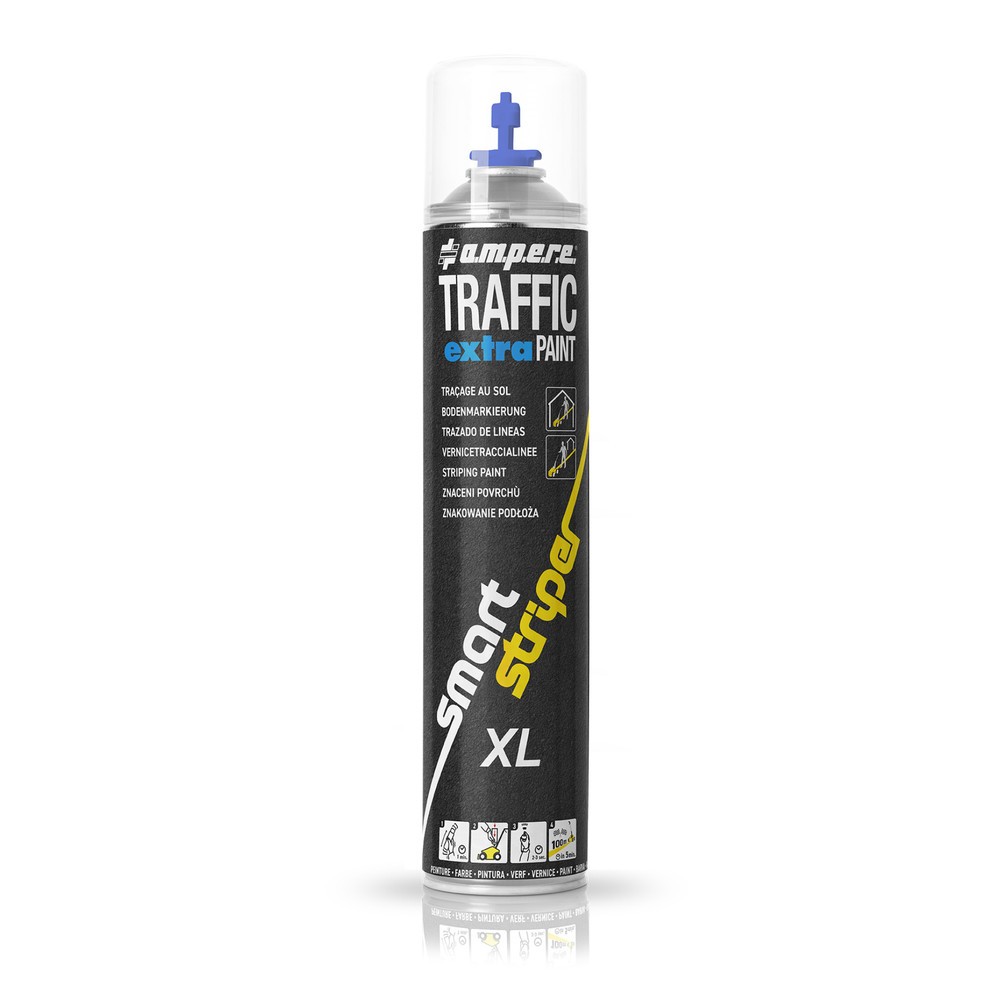 Illustration du produit: A.M.P.E.R.E. Peinture de marquage TRAFFIC extra Paint® XL 0,75 l, bleu