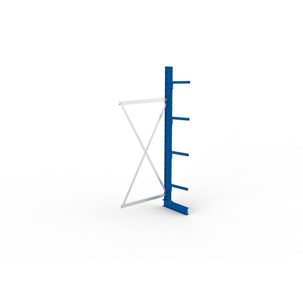 Produktabbildung Nr. 4: Aanbouwelement draagarmrek META, enkelzijdig, draagvermogen per arm 220 kg, hxbxd 2.500 x 1.030 x 610 mm