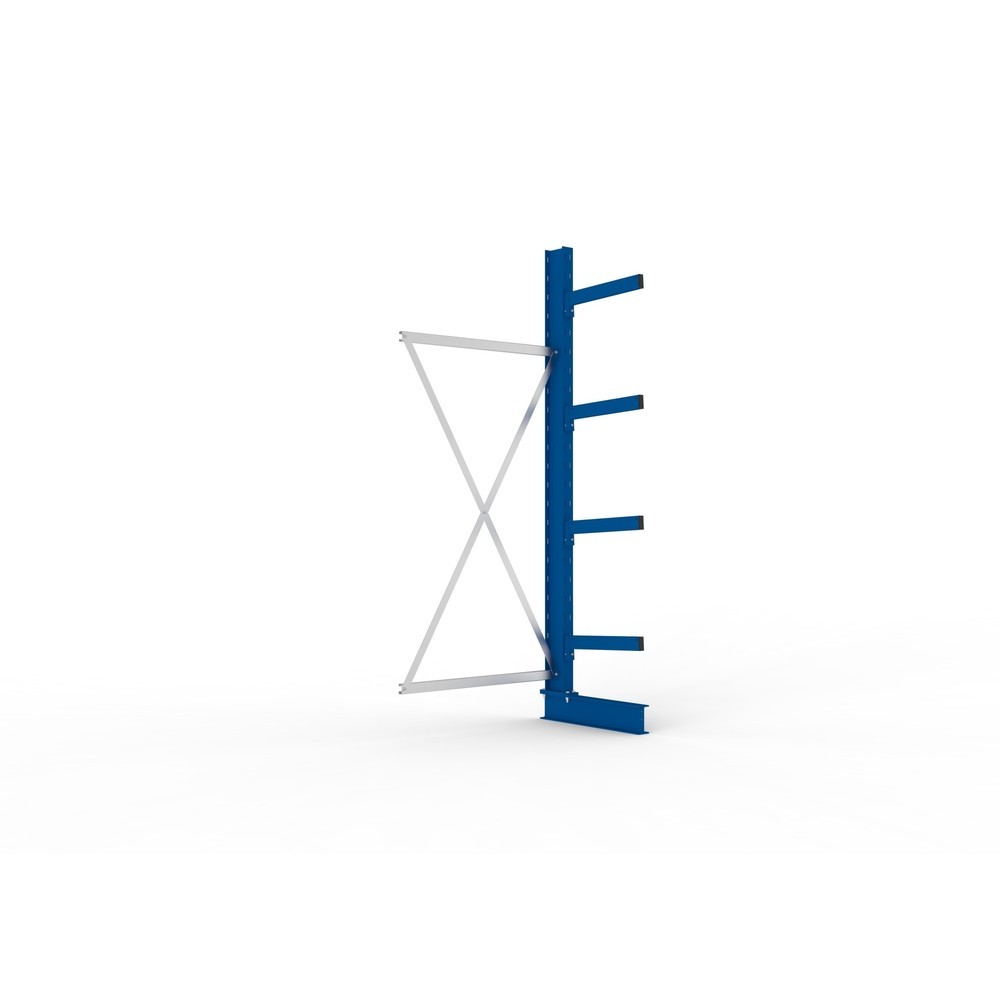 Product afbeelding: Aanbouwelement draagarmrek META, enkelzijdig, draagvermogen per arm 430 kg, hxbxd 2.500 x 1.030 x 730 mm