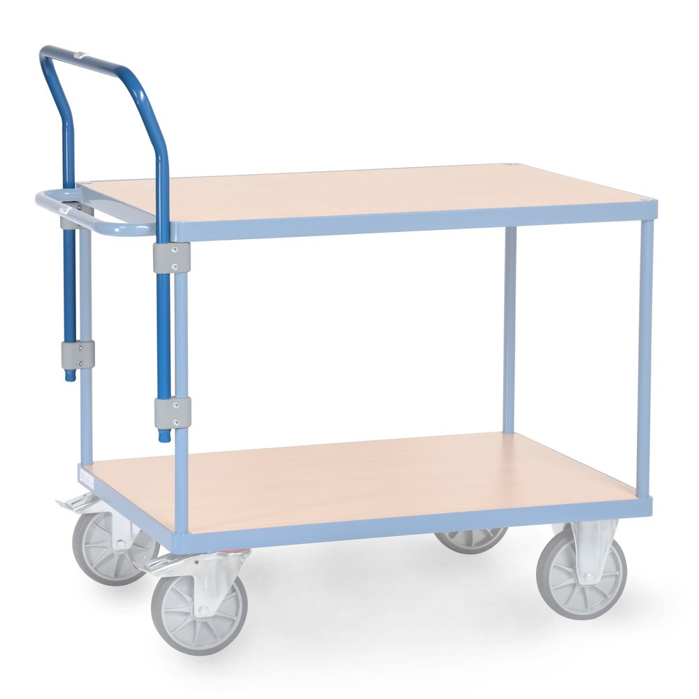 Illustration du produit: Arceau de poussée pour chariots de montage et servantes fetra®, réglable en hauteur, largeur 605 mm