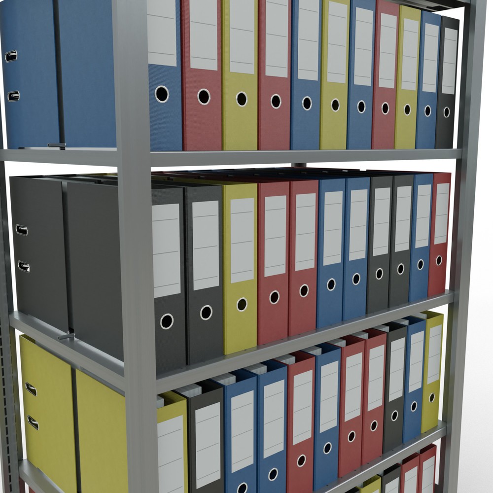 Produktabbildung Nr. 3: Archiefrekken SCHULTE BV, dubbelzijdig, met middenaanslagen, VL 150 kg, hxbxd 2.000 x 1.000 x 600 mm