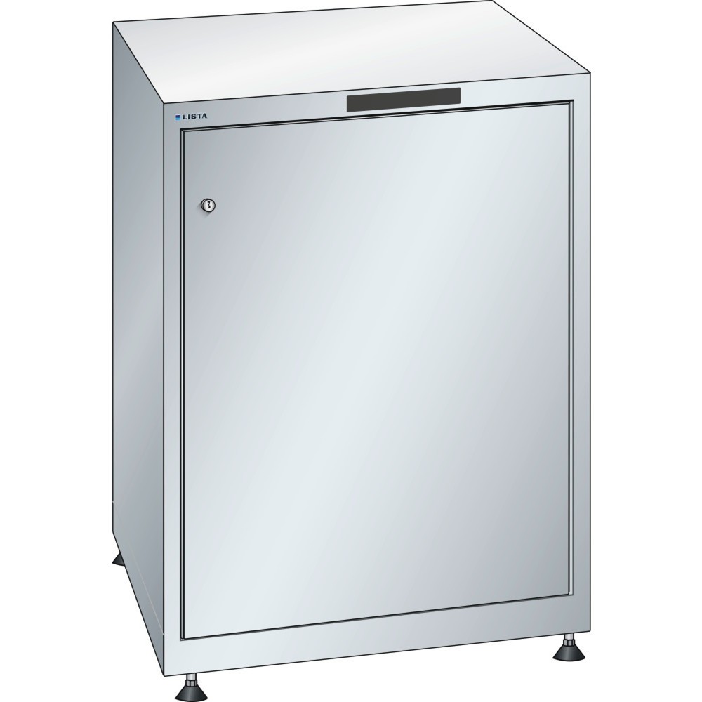 Illustration du produit: Armoire à portes battantes LISTA 27x36E, (lxPxH) 564x725x850 mm, portes montées à gauche, gris clair