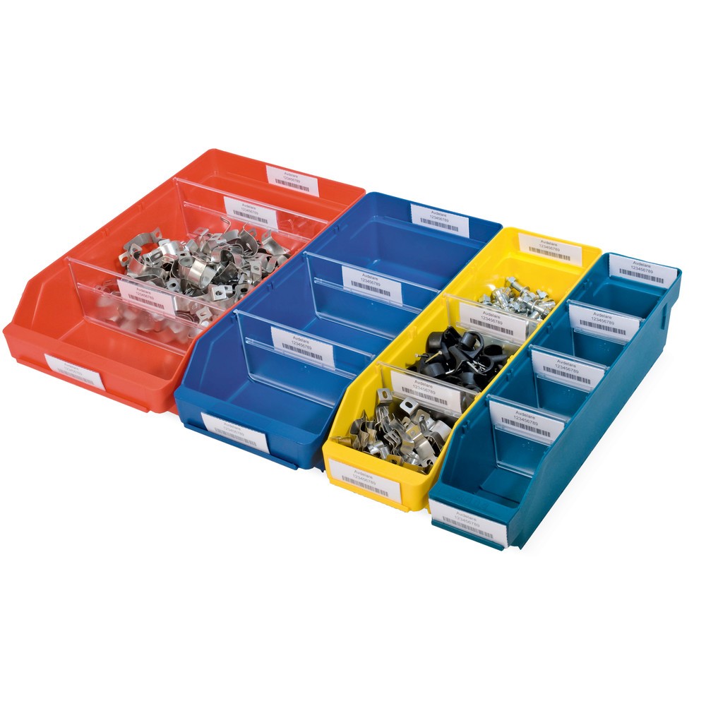 Produktabbildung Nr. 2: Bacs de rayonnage avec fenêtre de visualisation, l x P 90 x 300 mm, jaune