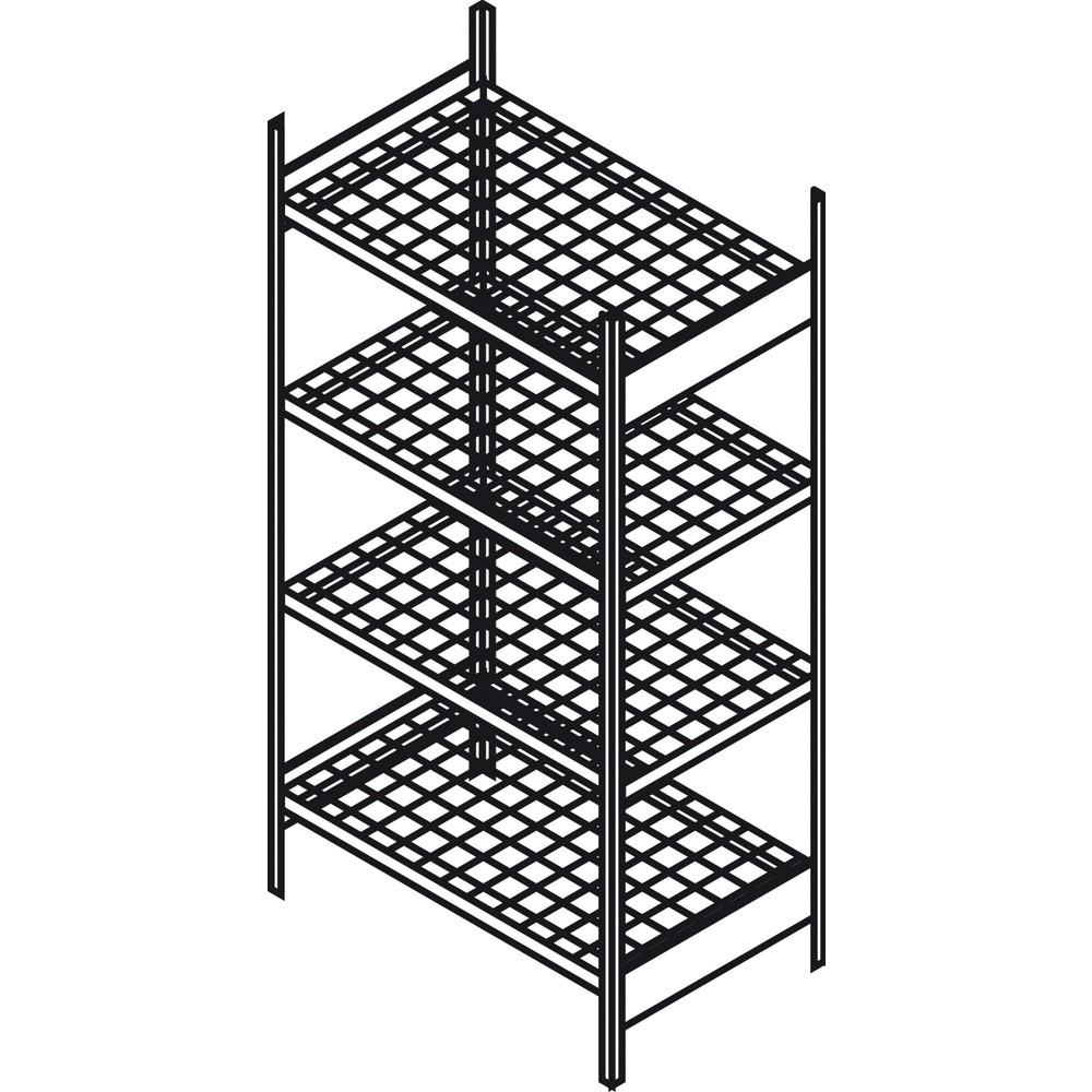 Product afbeelding: Basisrek Vario GRG4, 2 voorgemonteerde draagframes