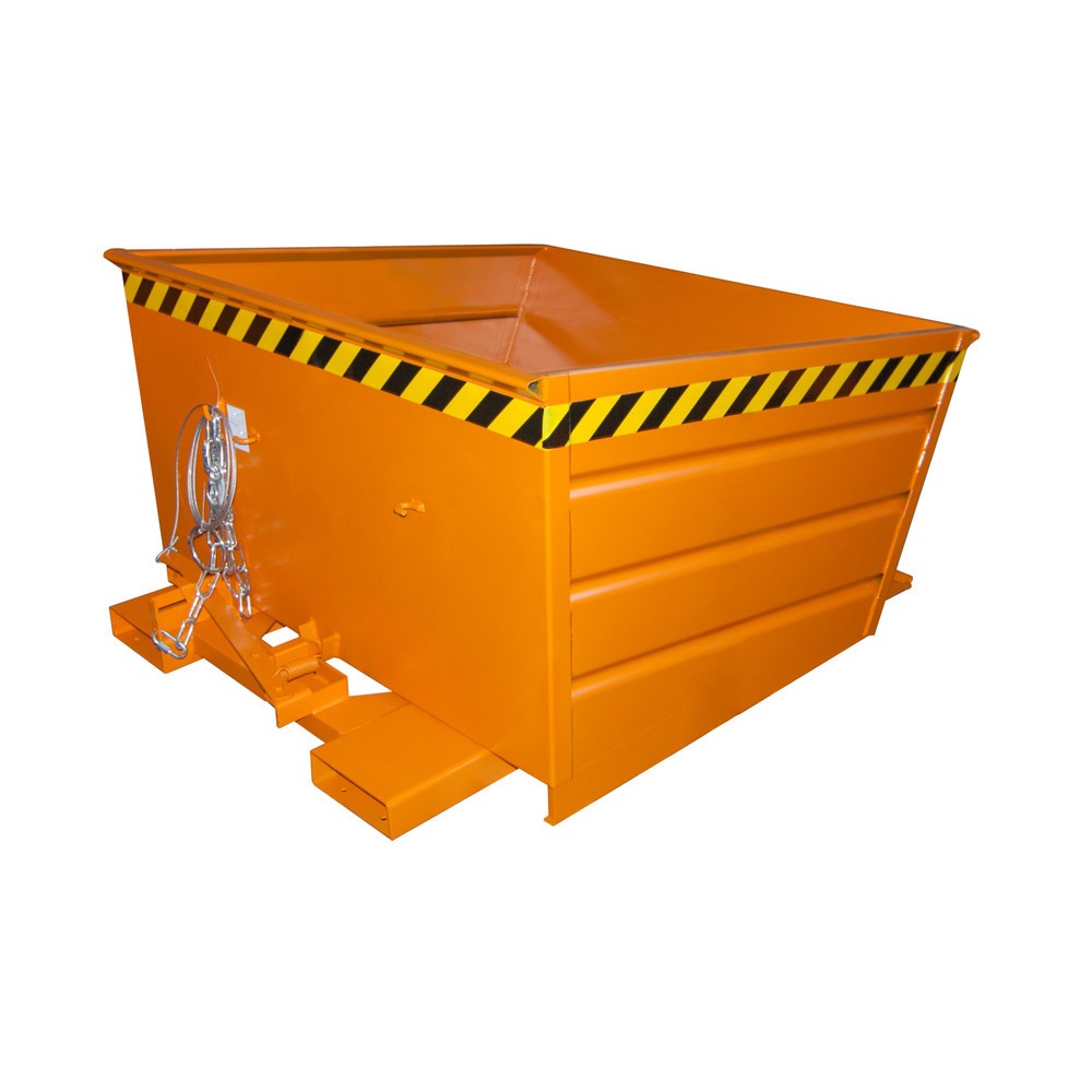 Produktabbildung Nr. 1: Bauer® Kantelbak compact, gelakt, volume 0,8 m³, RAL 2000 geeloranje