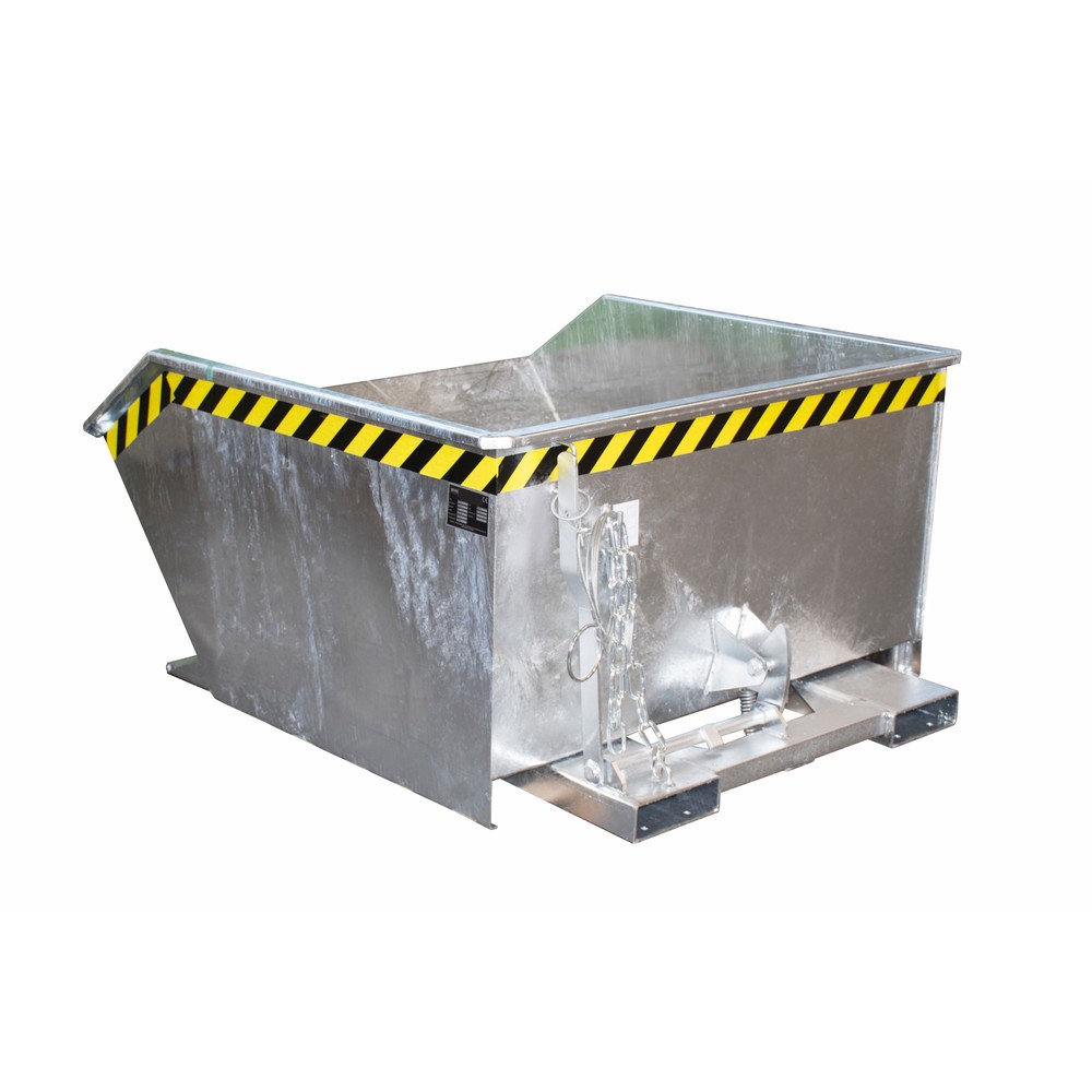 Produktabbildung Nr. 1: Bauer® kantelbak, lage bouwhoogte, verzinkt, draagvermogen 1.000 kg, volume 0,75 m³