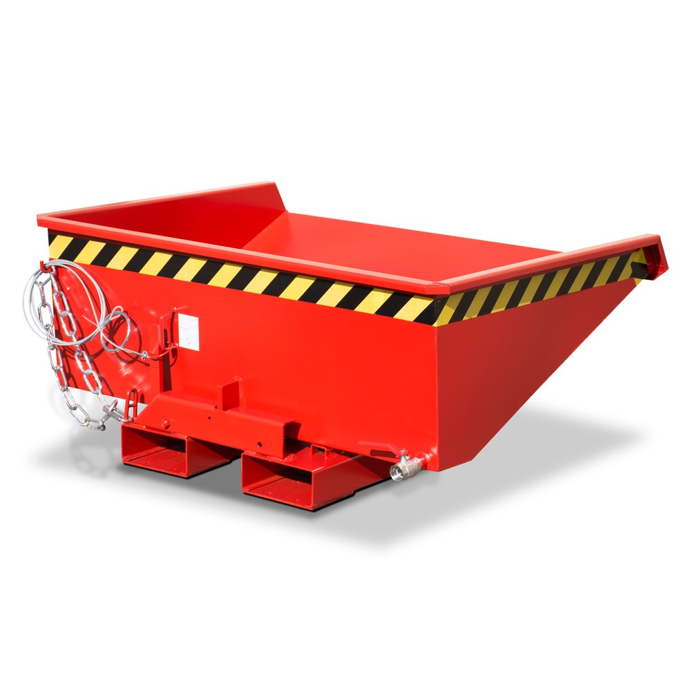 Produktabbildung Nr. 3: Bauer® Mini-benne basculante avec mécanisme d'aide au basculement, faible hauteur de construction, peinte, volume 0,275 m³, RAL 2000 orangé jaune