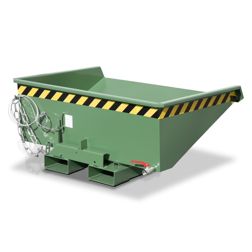Produktabbildung Nr. 4: Bauer® Mini-benne basculante avec mécanisme d'aide au basculement, faible hauteur de construction, peinte, volume 0,275 m³, RAL 2000 orangé jaune