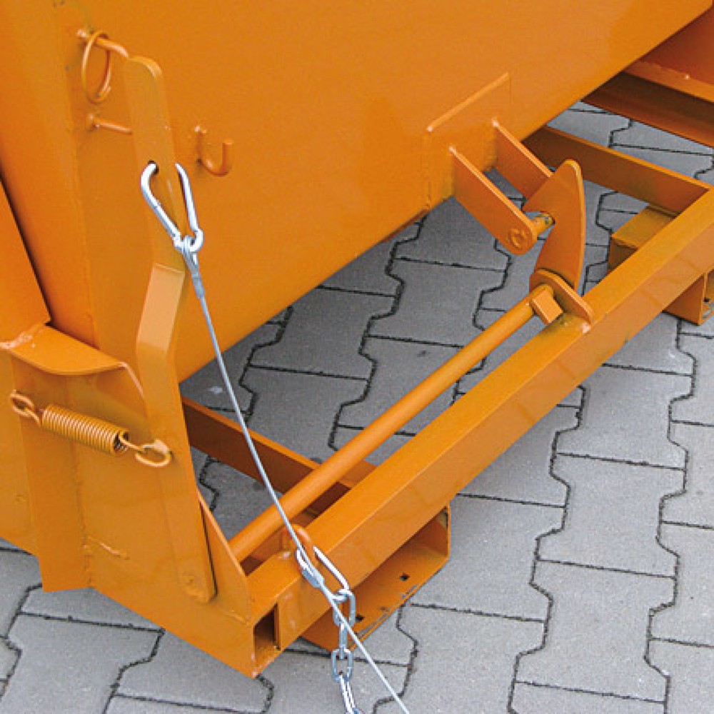 Produktabbildung Nr. 7: Benne basculante Eichinger® avec patins protégés, 1 000 kg, 600 litres, gris anthracite
