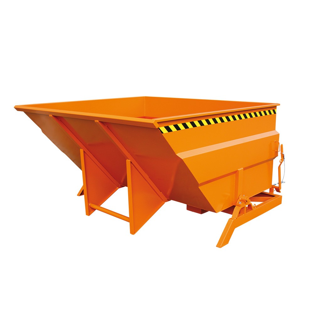 Illustration du produit: Eichinger® Benne basculante extra large et massive, 2 500 kg, 5000 litres, orangé pur
