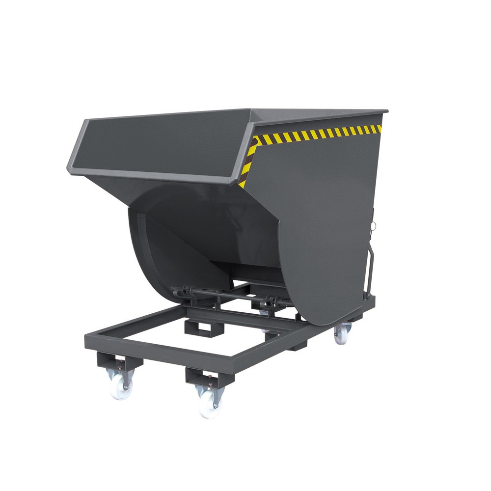 Illustration du produit: Benne basculante Eichinger® hauteur de construction élevée, 1 500 kg, 300 litres, gris anthracite