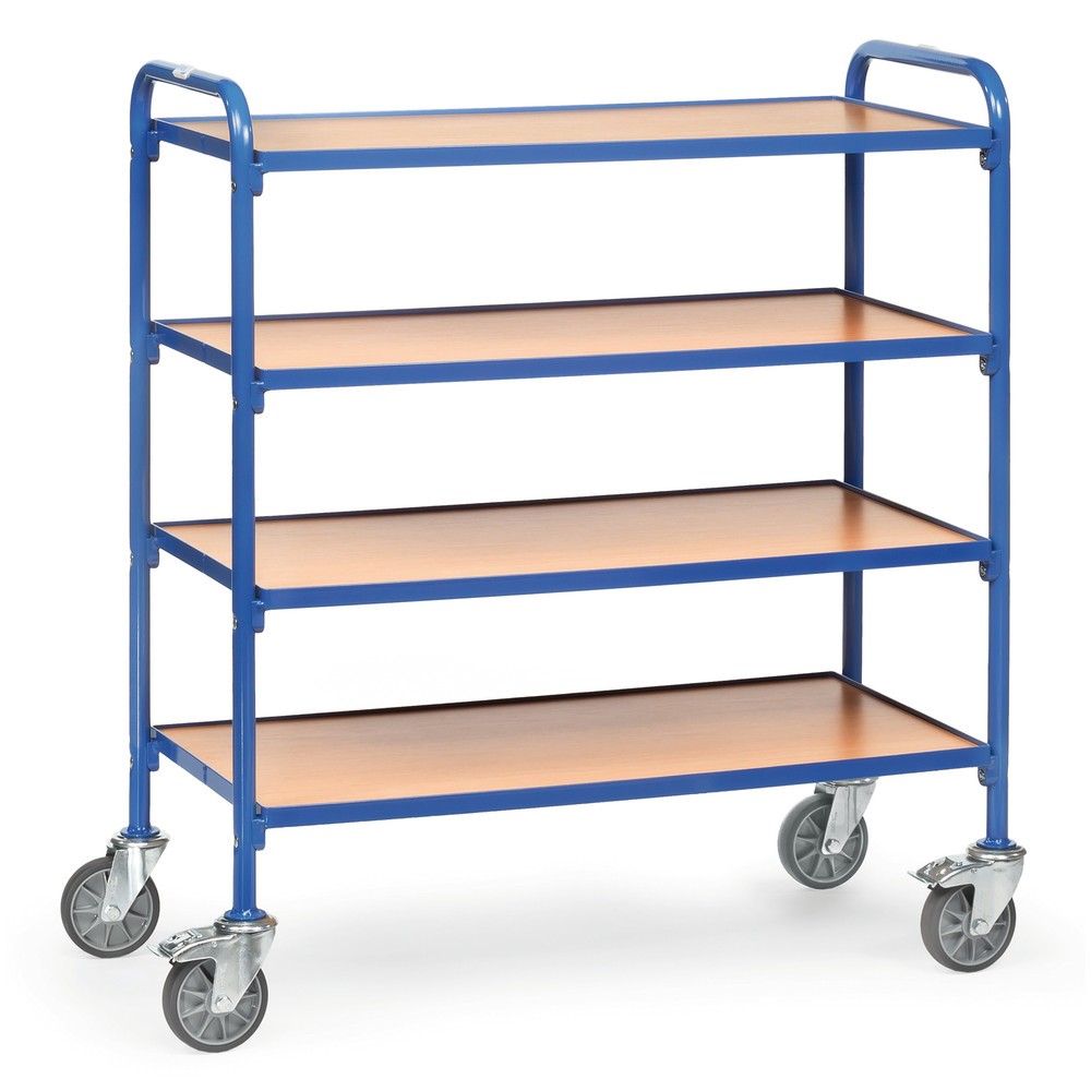 Illustration du produit: Chariot à usage multiple pour bacs à bec fetra®, avec plaques de fond de 940 x 470 mm