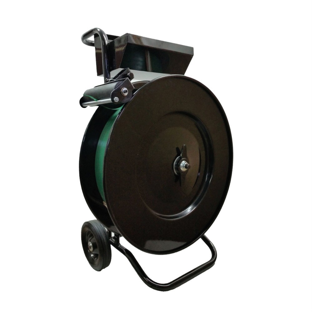 Product afbeelding: Combi-afrolwagen voor PET-band en verpakkingsstaalband in pakomwikkeling, kerndiameter tot 406 mm