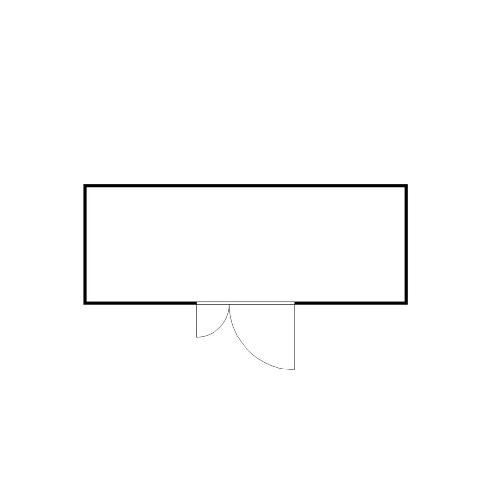 Produktabbildung Nr. 2: Conteneur de matériel FLADAFI® 12m², galvanisé, démonté, avec plancher en bois, dimensions extérieures 6 080x2 170x2 150 mm, porte à doubles battants (division asymétrique), au centre du côté large