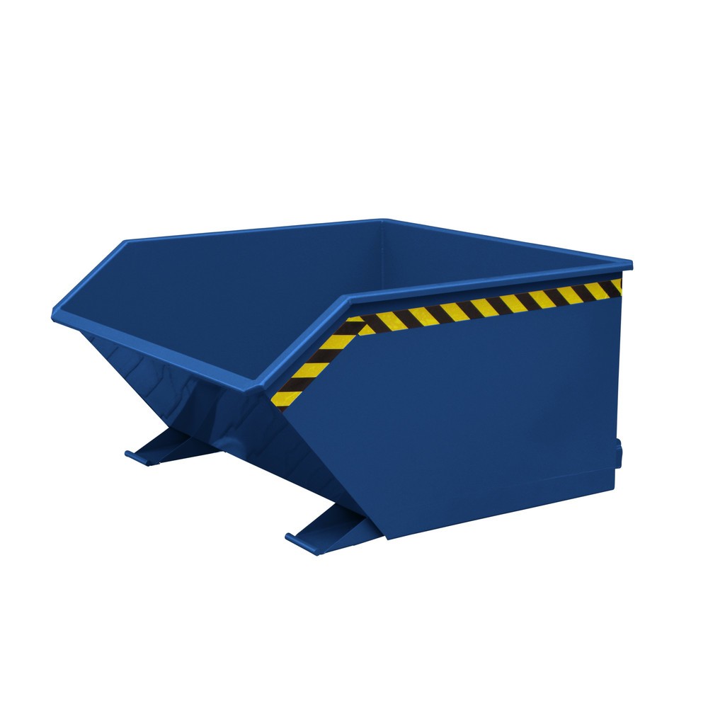 Illustration du produit: Benne basculante Eichinger® hauteur de construction faible, 1 000 kg, 400 litres, bleu gentiane