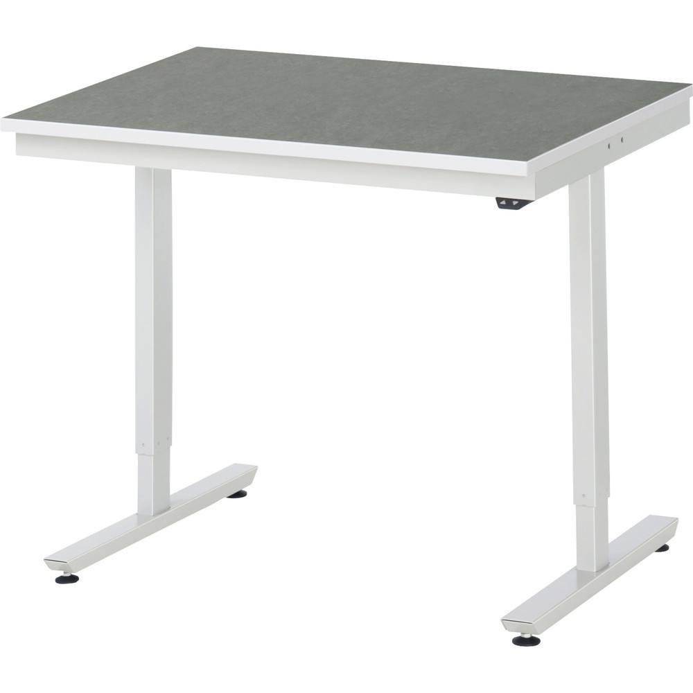 Product afbeelding: Elektrisch in hoogte verstelbare werktafel RAU serie adlatus 300, hxbxd 720-1.120 x 1.000 x 800 mm, werkblad met Universal- / linoleumlaag