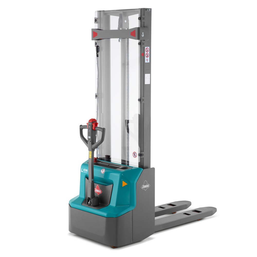Product afbeelding: Elektrische stapelaar Ameise® PSE 1.2, tweevoudige telescoop hefmast, hefhoogte 2.600 mm, draagvermogen 1.200 kg