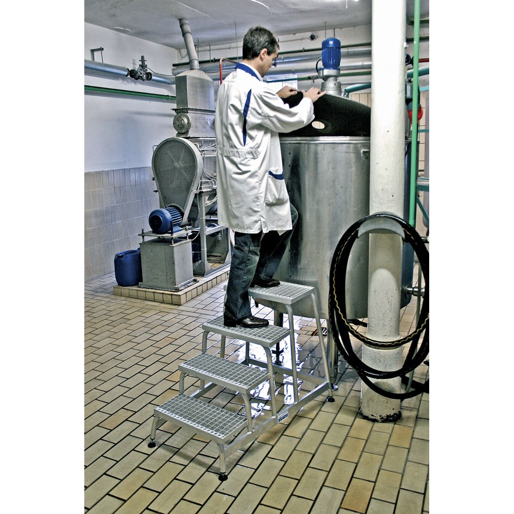 Produktabbildung Nr. 5: Escabeau de montage KRAUSE® avec marches grillagées, hauteur déployée 0,60 m