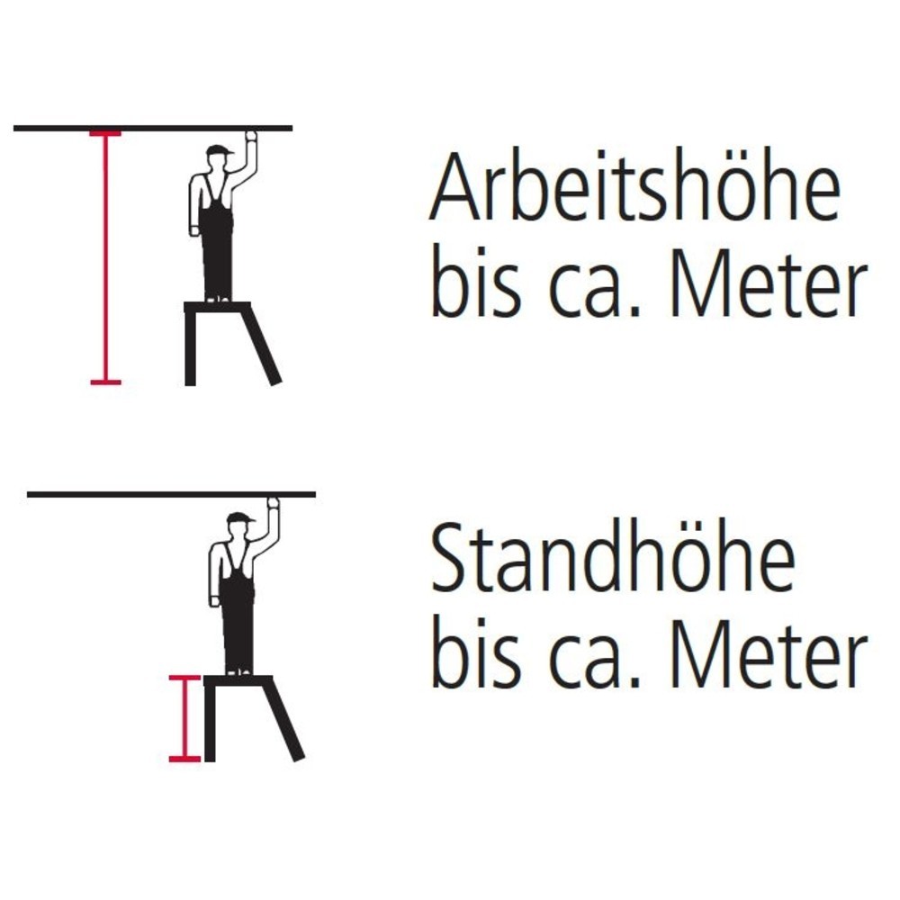 Produktabbildung Nr. 3: Escabeau de montage KRAUSE® avec marches grillagées, hauteur déployée 0,60 m