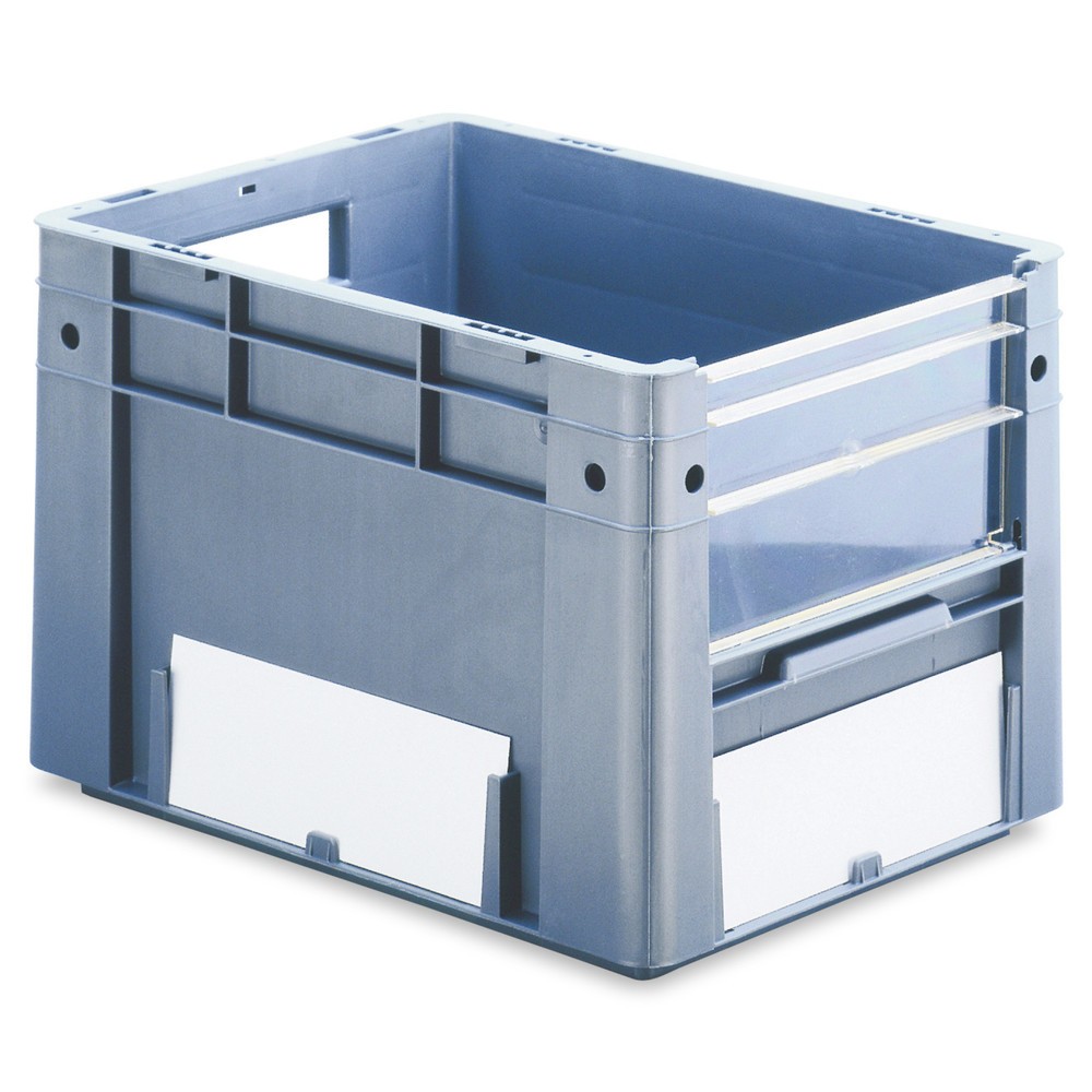 Product afbeelding: Euro-stapelbak voor zware lasten, met inkijkopening, 38 liter, blauw