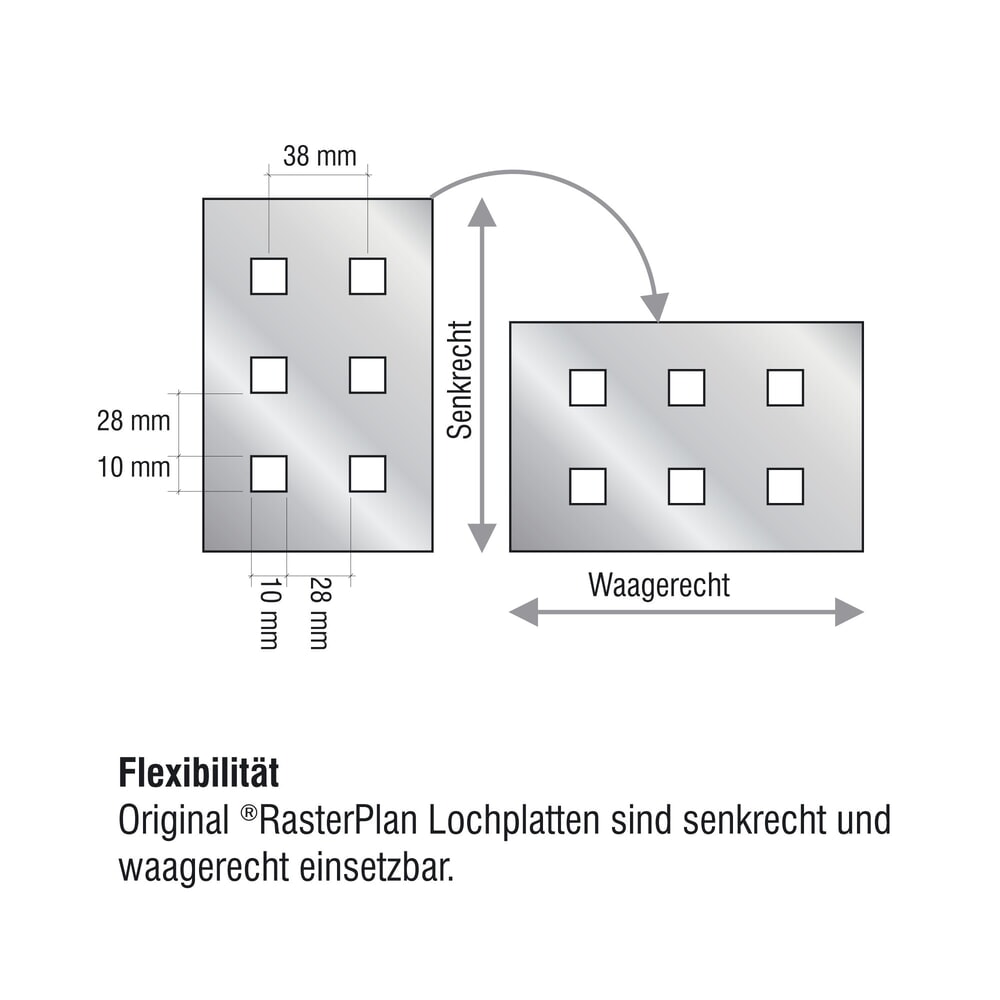 Produktabbildung Nr. 6: Geperforeerde plaat, hxb 450 x 1.500 mm, hemelsblauw