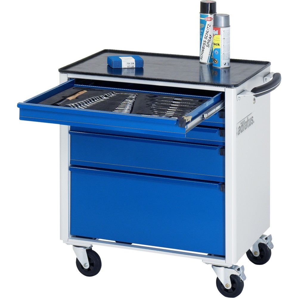 Produktabbildung Nr. 1: Gereedschapswagen RAU serie adlatus 700, hxbxd 790 x 700 x 510 mm, 5 lades 3 x 65, 1 x 130, 1 x 260 mm, metalen werkblad