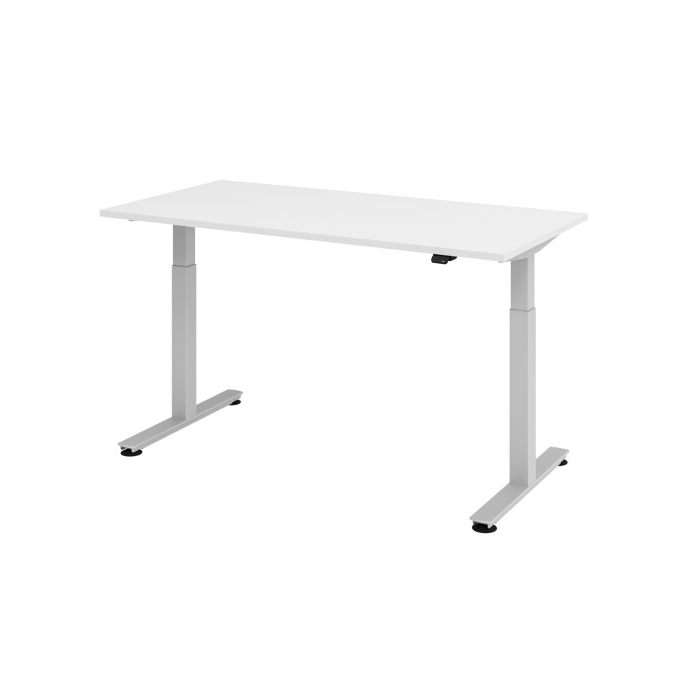 Illustration du produit: Hammerbacher bureau, réglable en hauteur, l x P 1 600 x 800 mm, blanc