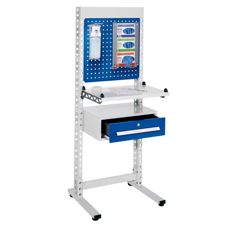 Product afbeelding: Hygiënestation Kappes ErgoPlus®, staande werkplek, met poten, hxbxd 1.770 x 670 x 400 mm, model 3