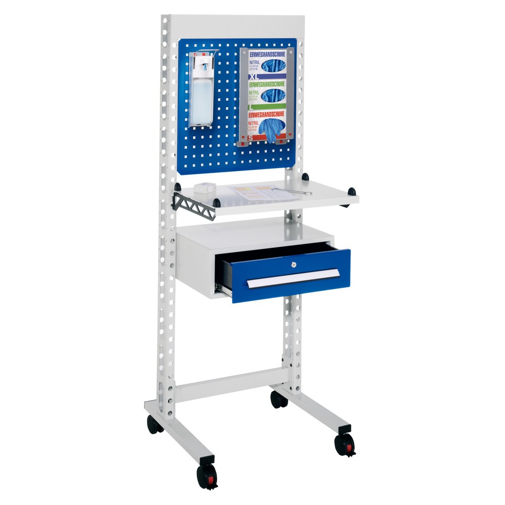 Product afbeelding: Hygiënestation Kappes ErgoPlus®, staande werkplek, met zwenkwielen, hxbxd 1.770 x 670 x 400 mm, model 3