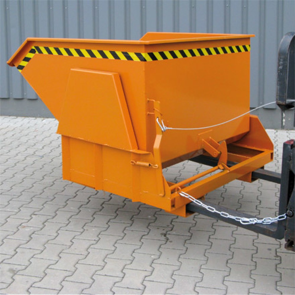 Produktabbildung Nr. 2: Kiepcontainer Eichinger® met beschermde afrolsleuven, 1.000 kg, 600 liter, antracietgrijs