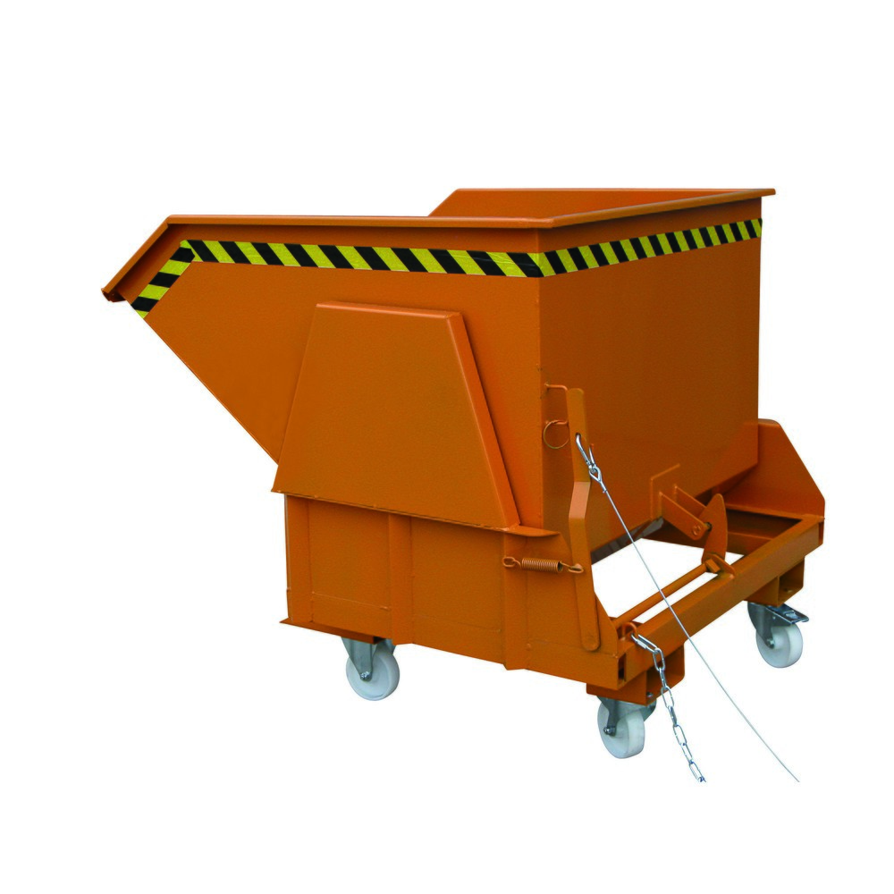 Produktabbildung Nr. 4: Kiepcontainer Eichinger® met beschermde afrolsleuven, 1.000 kg, 600 liter, antracietgrijs