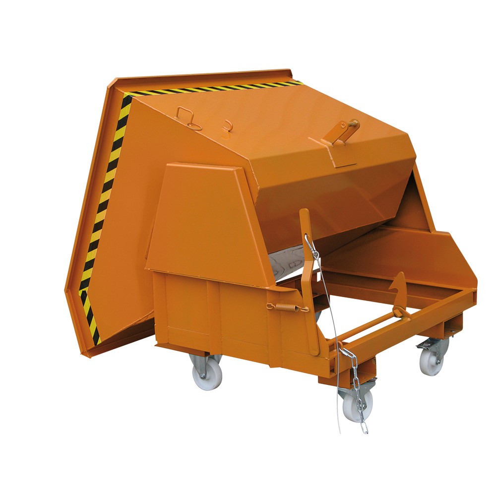 Produktabbildung Nr. 5: Kiepcontainer Eichinger® met beschermde afrolsleuven, 1.000 kg, 600 liter, antracietgrijs