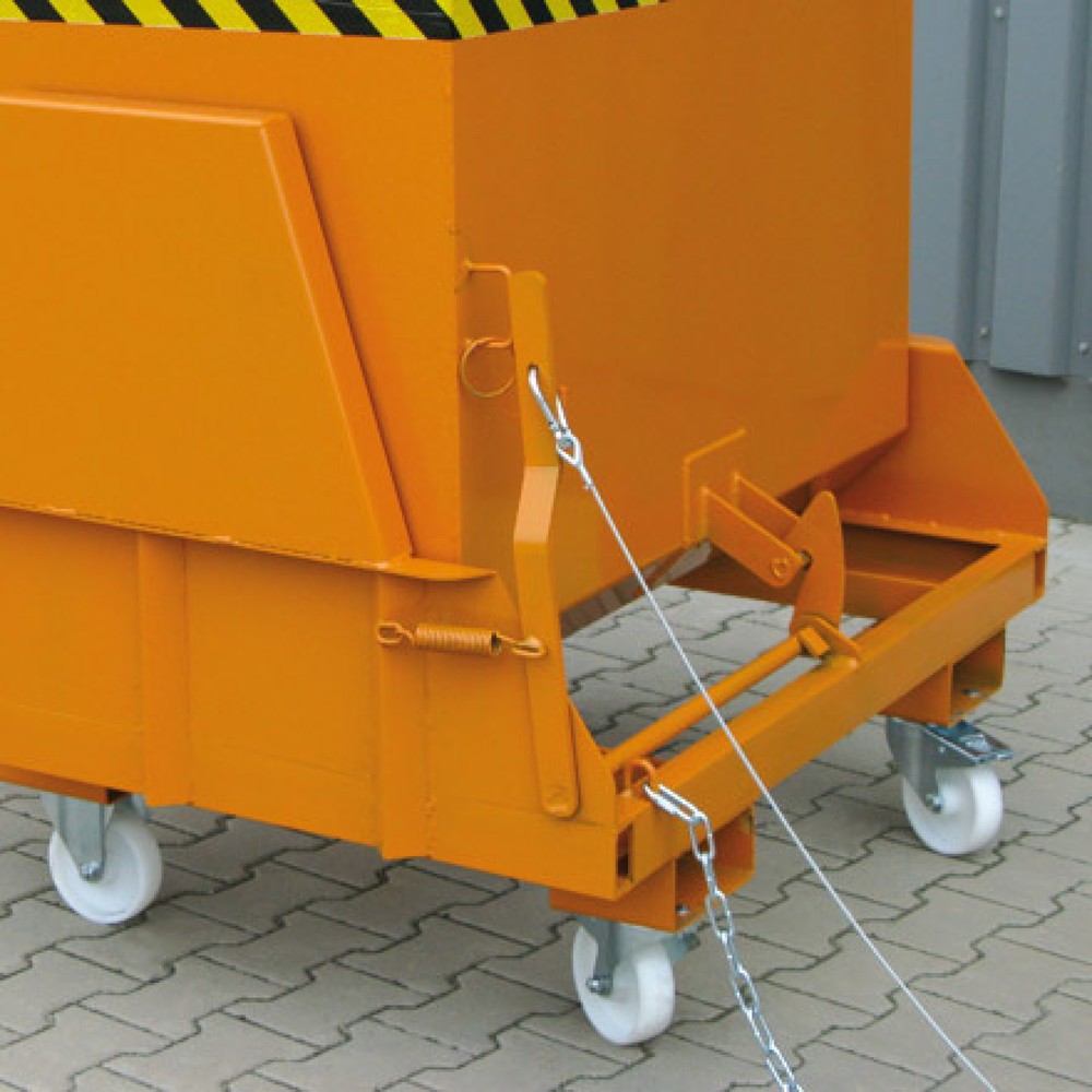 Produktabbildung Nr. 6: Kiepcontainer Eichinger® met beschermde afrolsleuven, 1.000 kg, 600 liter, antracietgrijs
