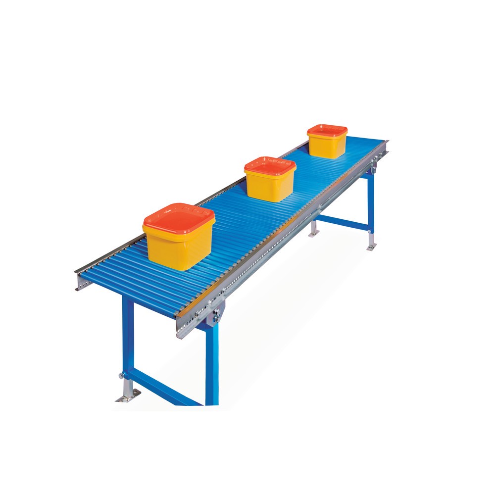 Produktabbildung Nr. 3: Kleine rollenbaan, rollen van kunststof, as met draadeinde, Ø 30 mm, lxb 2.000 x 200 mm