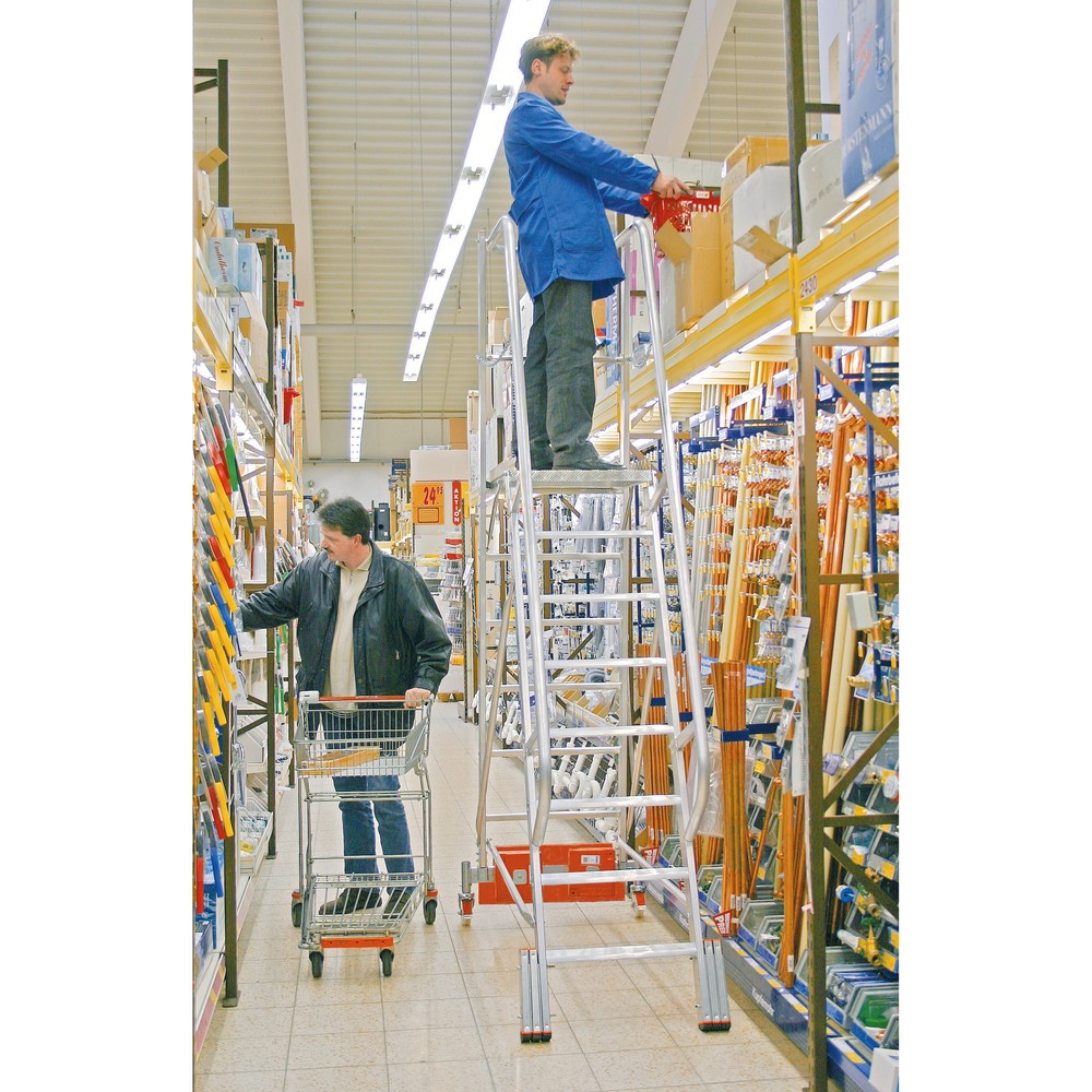 Produktabbildung Nr. 4: Platformtrap KRAUSE® STABILO Vario, ballast 20 kg, stahoogte 1,90 m