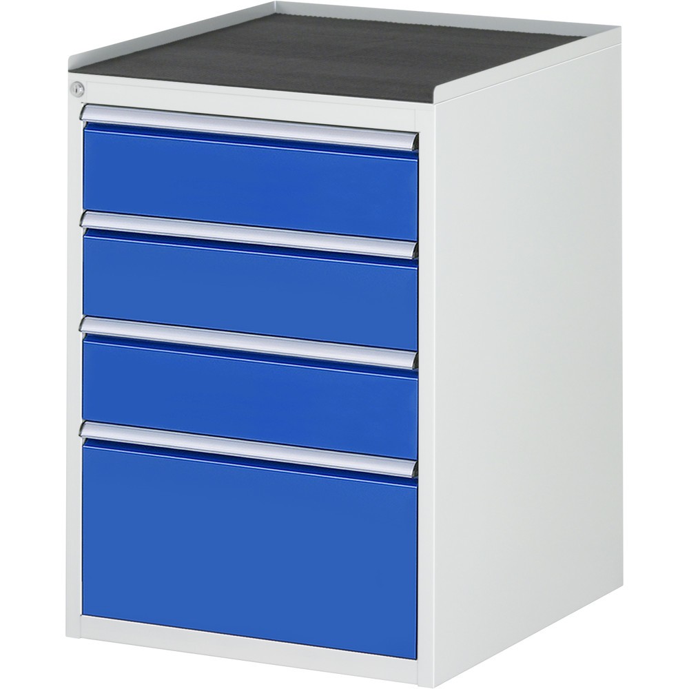 Product afbeelding: RAU ladekast serie 7000, h x b x d 825 x 580 x 650 mm, met 4 lades maat L, metalen blad