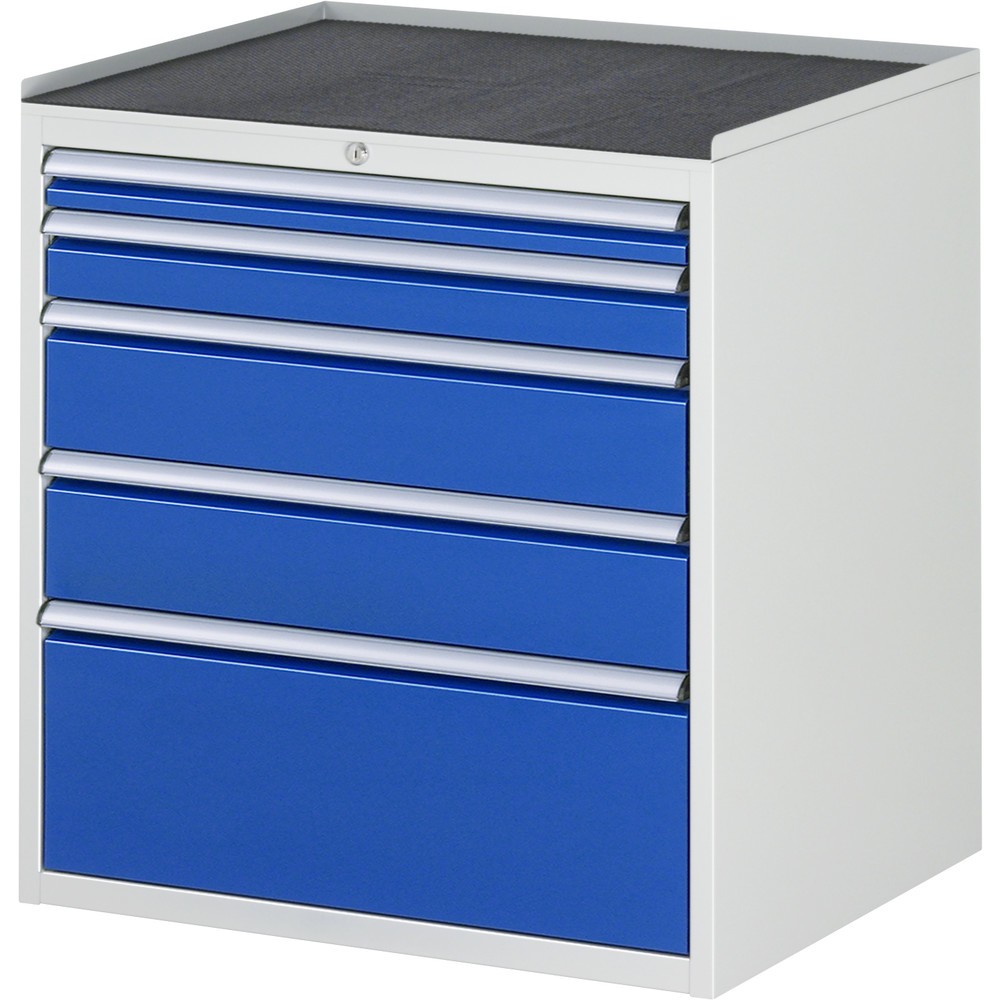 Product afbeelding: RAU ladekast serie 7000, h x b x d 825 x 770 x 650 mm, met 5 lades maat XL, metalen blad