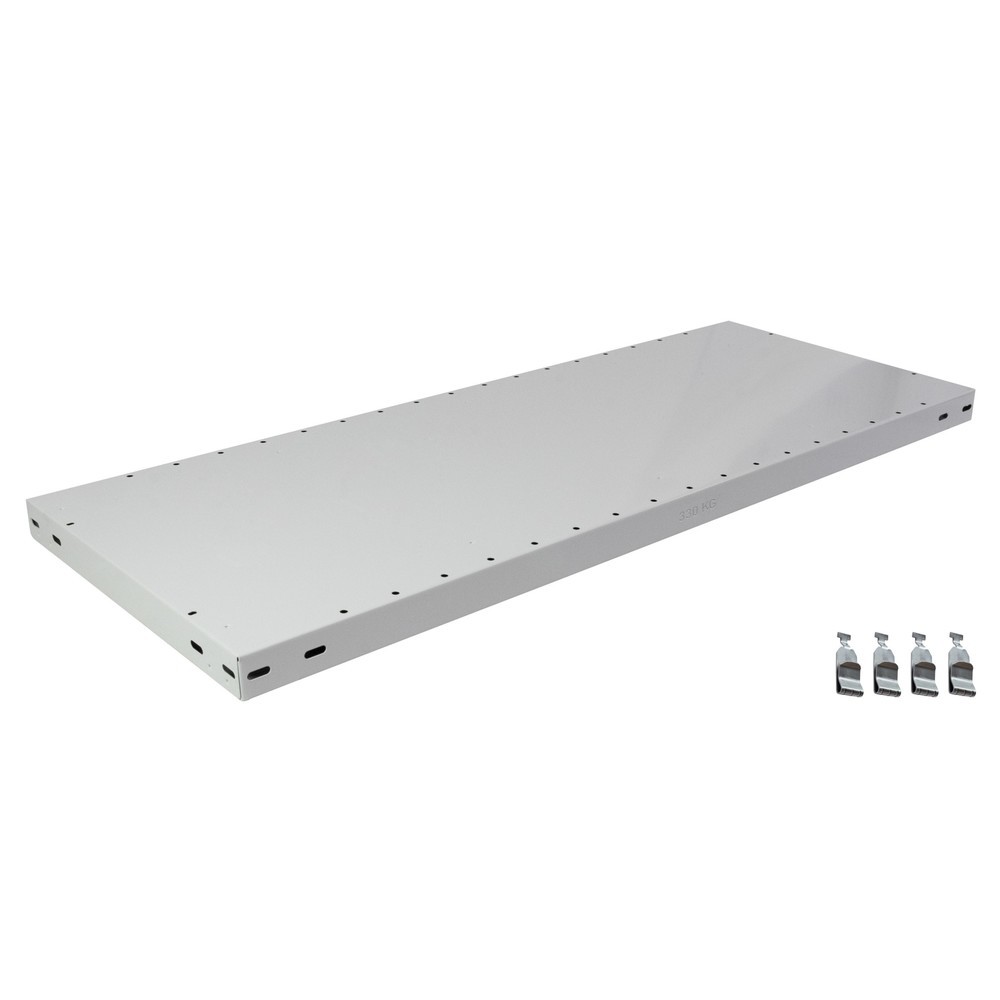 Produktabbildung Nr. 1: Legbord MULTIplus330 voor legbordrek SCHULTE, vaklast 330 kg, lichtgrijs, bxd 1.000 x 800 mm