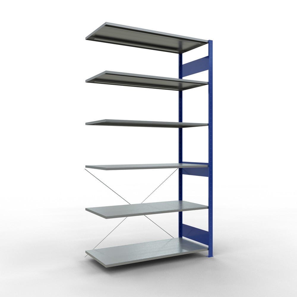 Product afbeelding: Legbordrek SCHULTE, AV, gentiaanblauw/verzinkt, VL 150 kg, hxbxd 2.500 x 1.300 x 600 mm
