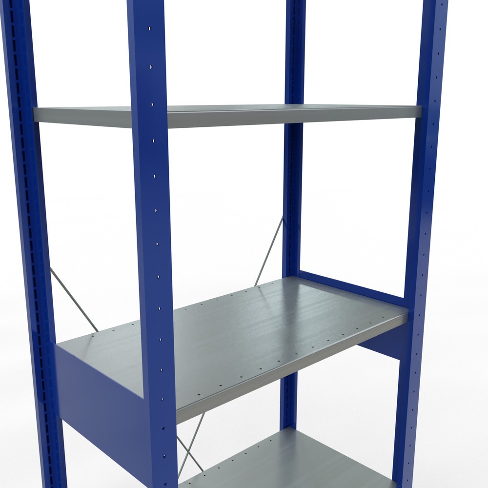 Produktabbildung Nr. 5: Legbordrek SCHULTE, gentiaanblauw / verzinkt, vaklast 150 kg, hxbxd 2.500 x 810 x 436 mm