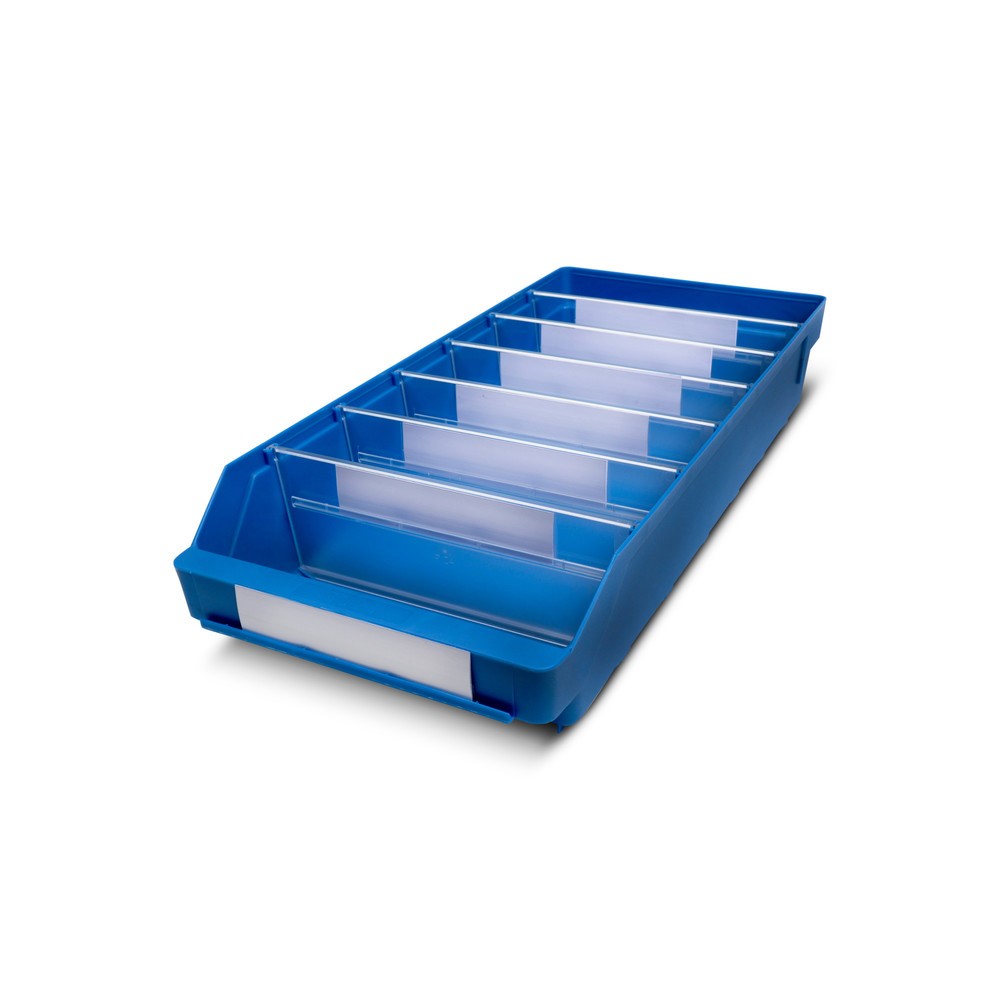 Product afbeelding: Magazijnbakken met inkijkopening, bxd 240 x 500 mm, blauw