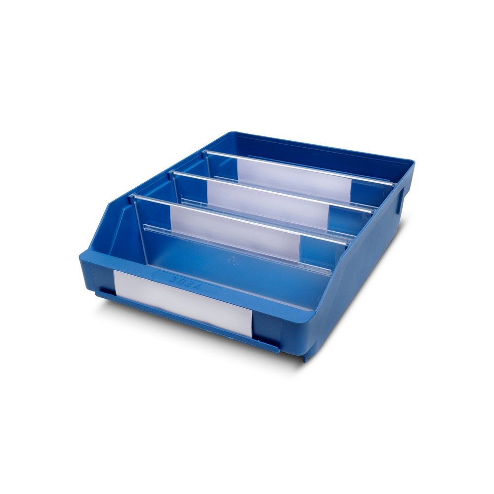 Product afbeelding: Magazijnbakken met inkijkopening, bxd 240 x 300 mm, blauw