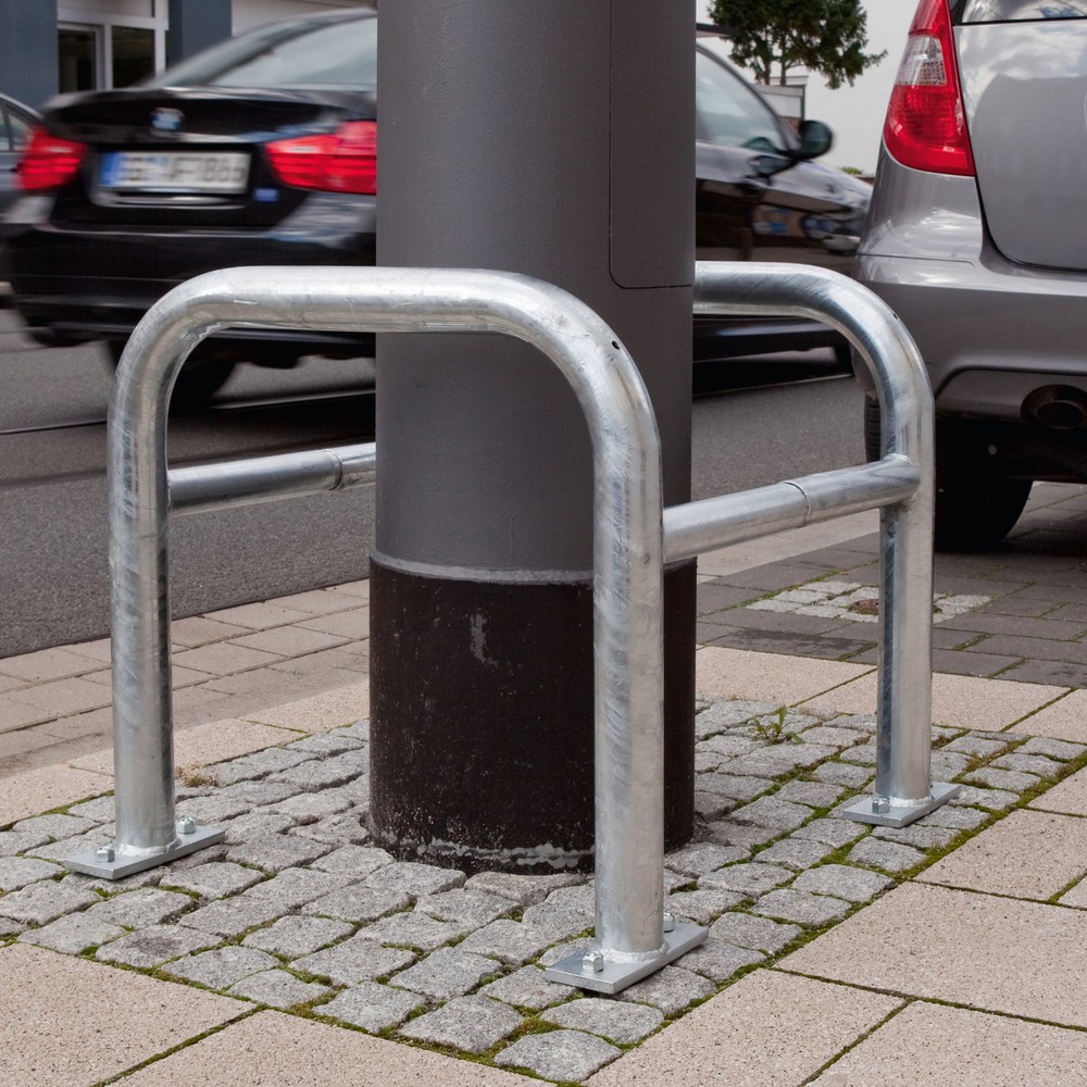 Produktabbildung Nr. 8: Aanrijbescherming voor pilaren MORAVIA, buiten, thermisch verzinkt, hoogte 600 mm, voor pilaarafmetingen (bxd) 400 x 400 mm