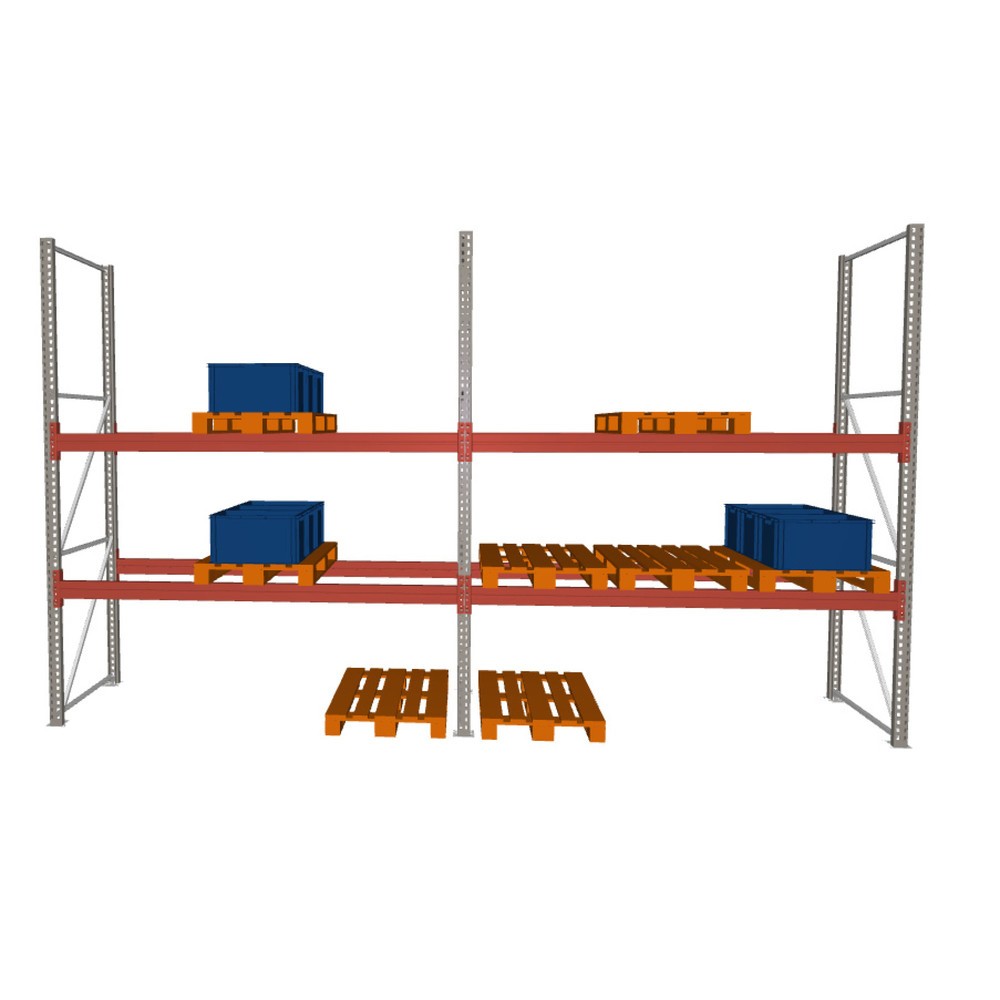 Product afbeelding: Complete palletrek META MULTIPAL, vaklast 2.355 kg, hxbxd 3.300 x 5.655 x 1.100 mm