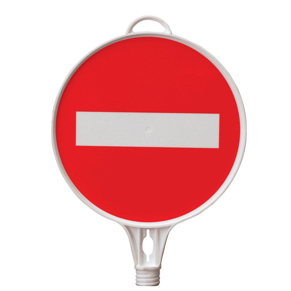 Illustration du produit: Panneau d’information « Accès interdit », rond, pour cône de signalisation et poteau de barrage, ø 280 mm