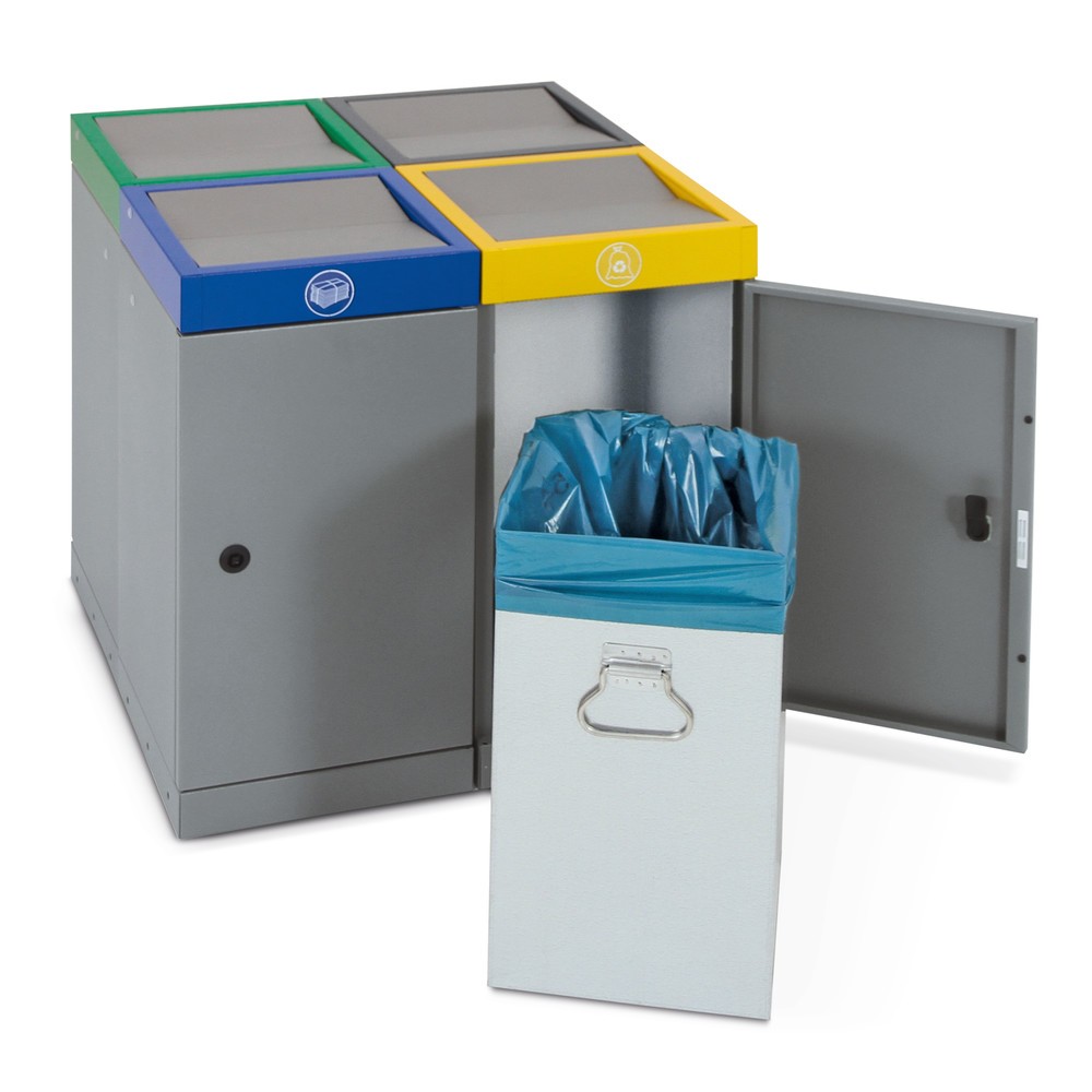 Produktabbildung Nr. 3: Collecteur de déchets stumpf®, 1x 30 litres, couvercle bleu