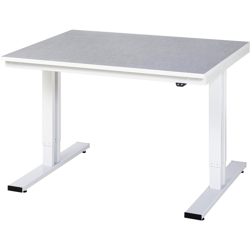 Produktabbildung Nr. 1: RAU elektrisch in hoogte verstelbare werktafel serie adlatus 300, h x b x d 720-1.120 x 1.250 x 1.000 mm, werkblad met linoleum-/Universal-laag