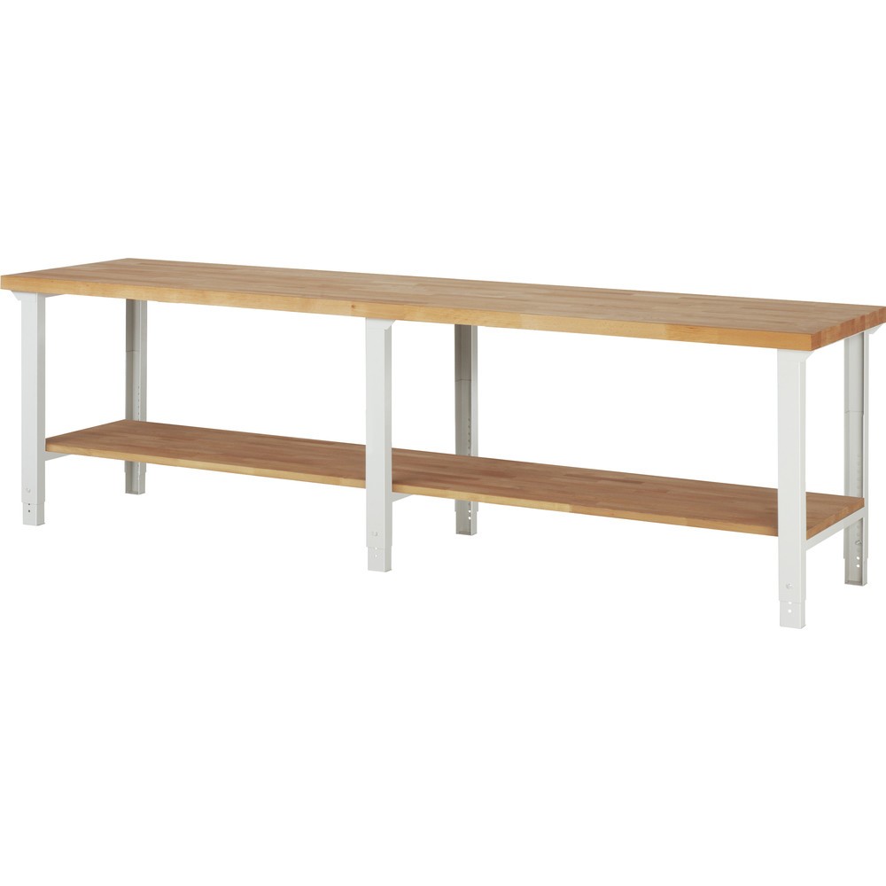 Illustration du produit: RAU Établi série 7000, HxlxP 790-1 140 x 3 000 x 700 mm, tablette inférieure