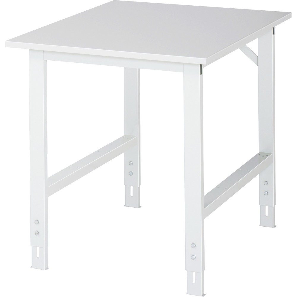 Product afbeelding: RAU in hoogte verstelbare werktafel serie TOM, h x b x d 760-1.080 x 750 x 1.000 mm, EGB-werkblad met melamineharscoating