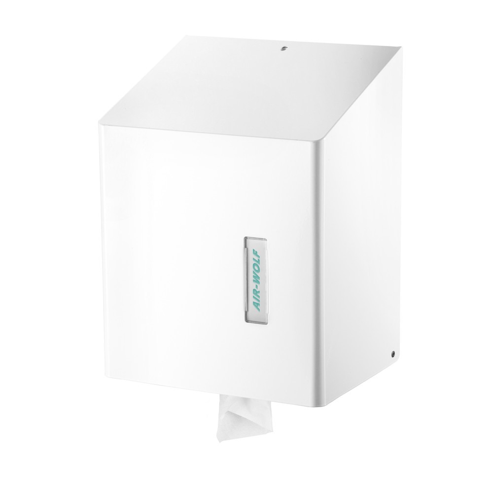 Product afbeelding: Rolhanddoekdispenser Air-Wolf roestvrij staal wit